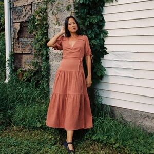 Christy Dawn Augusta dress in terracotta